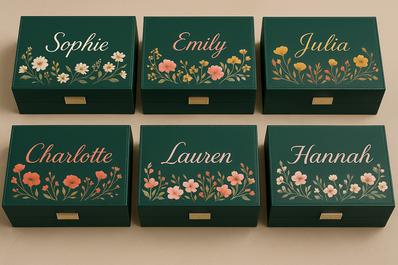 Personalized 6x Custom Jewelry Organizer for earrings, rings & necklaces